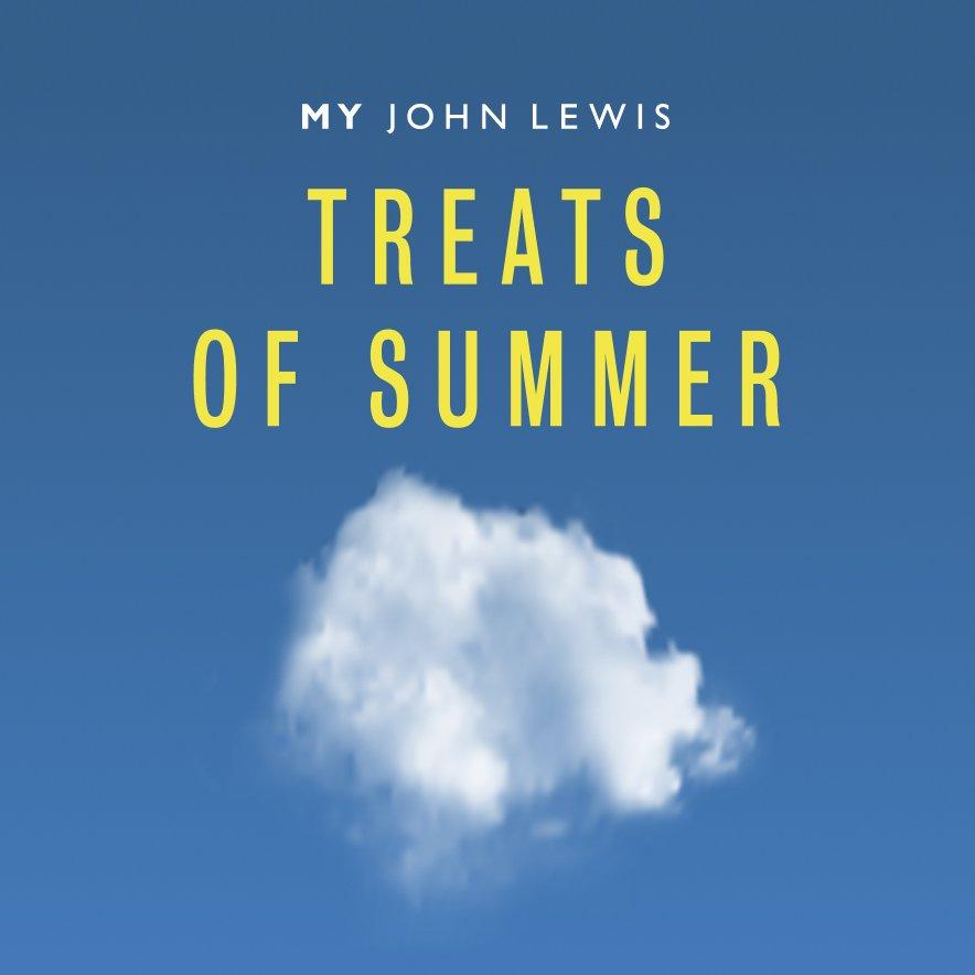 A cloud in the sky with the title 'Treats of Summer' over it