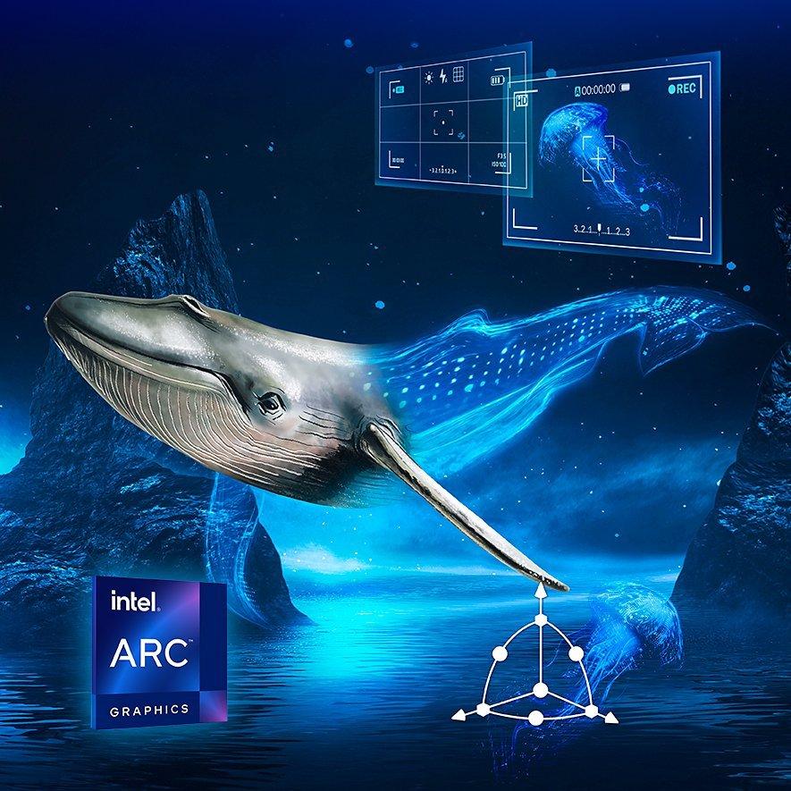 Image of an Ai image of a whale underwater