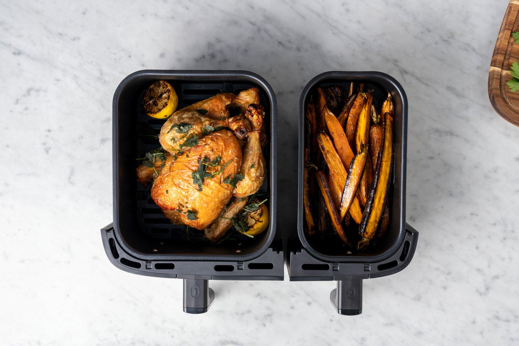Tefal Jamie Oliver Dual Drawer Air Fryer & Grill, 8.3L, Stainless Steel