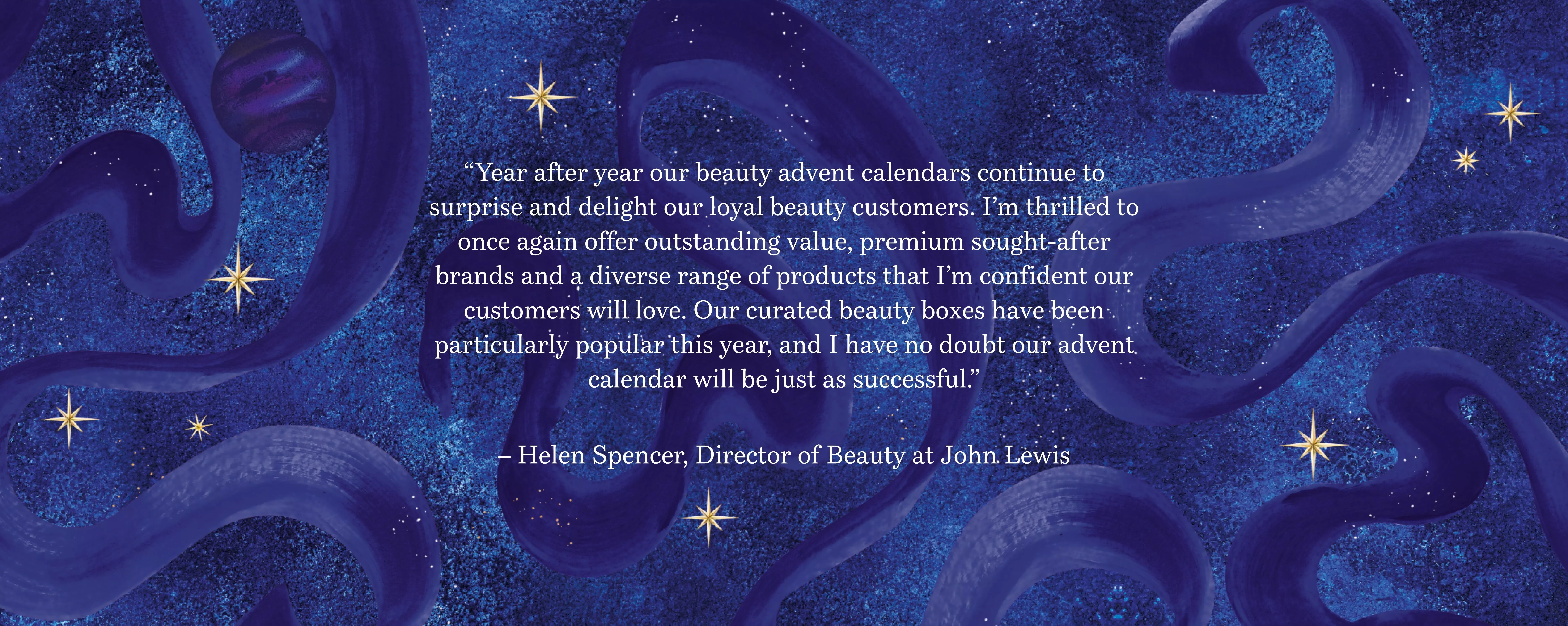 quote from helen spencer, director of beaty at john lewis