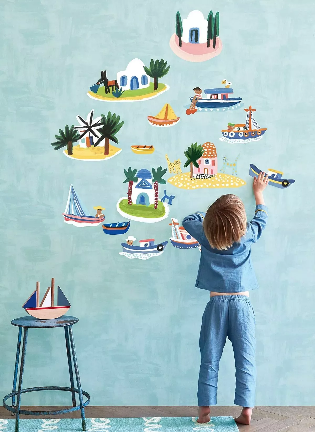 under the sea style wall stickers