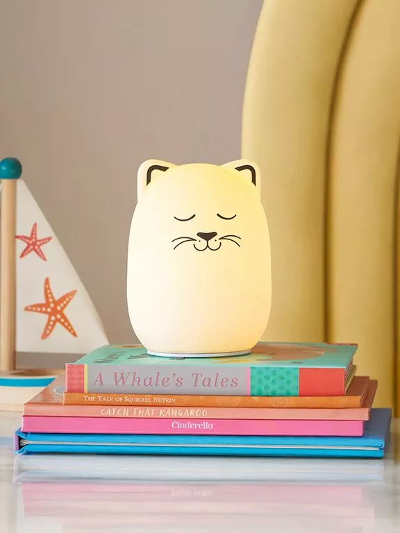 kids lamp with cat details