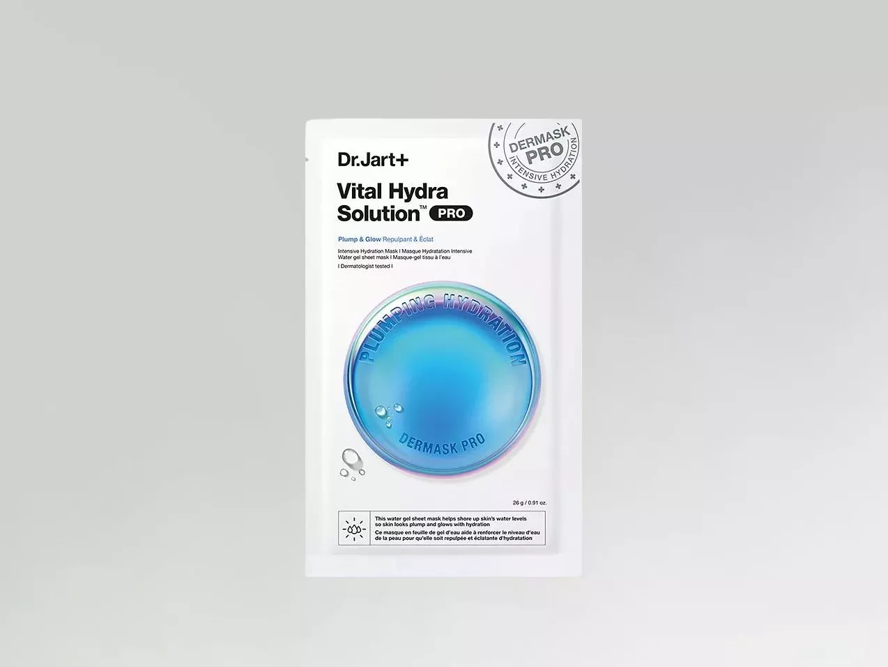 Dr.Jart+ Vital Hydra Solution PRO Dermask sheet mask packet for intensive hydration and plumping skincare