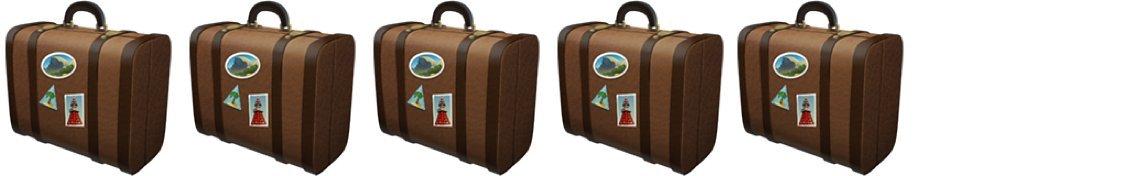 Luggage Emoji x 5