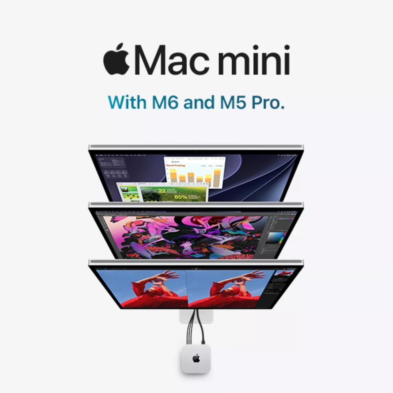 Apple AirPods 5 wireless earbuds product image on white background, close-up of left and right earphones