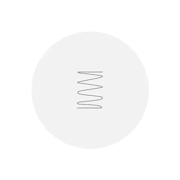 Soft mattress icon of a spring