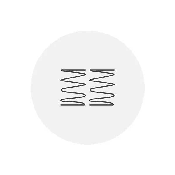 Medium to firm mattress icon of some springs