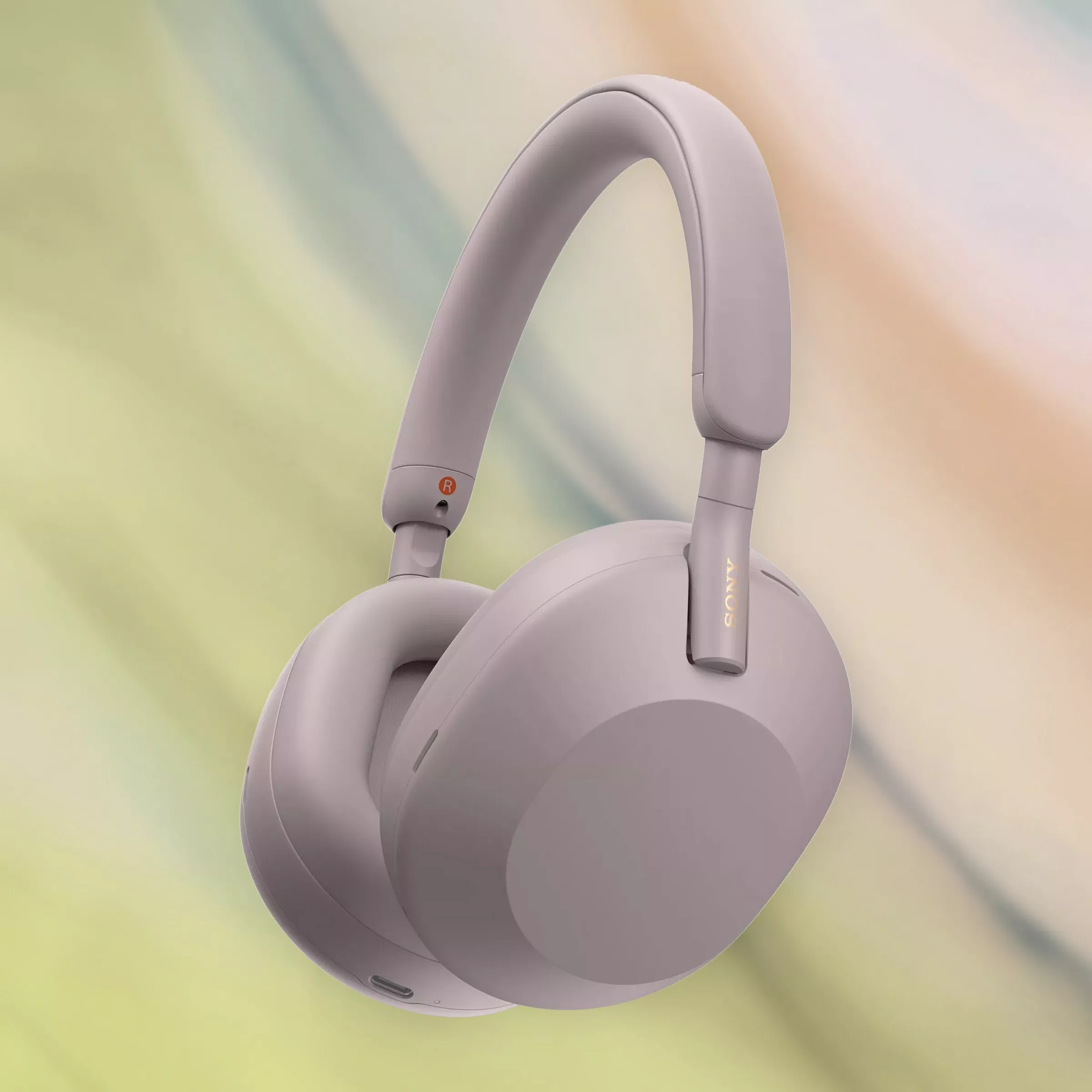 grey sony headphones