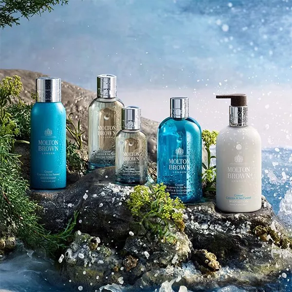 Molton Brown bath and shower products