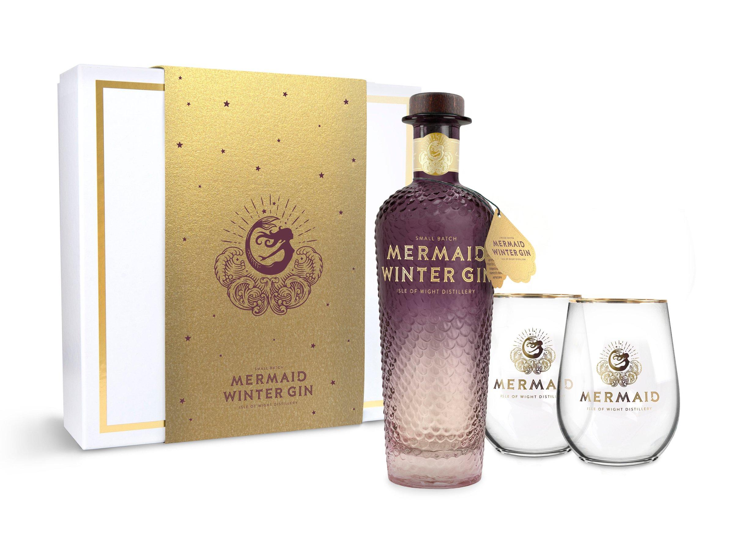 Isle of Wight Distillery Mermaid Winter Gin Gift Set