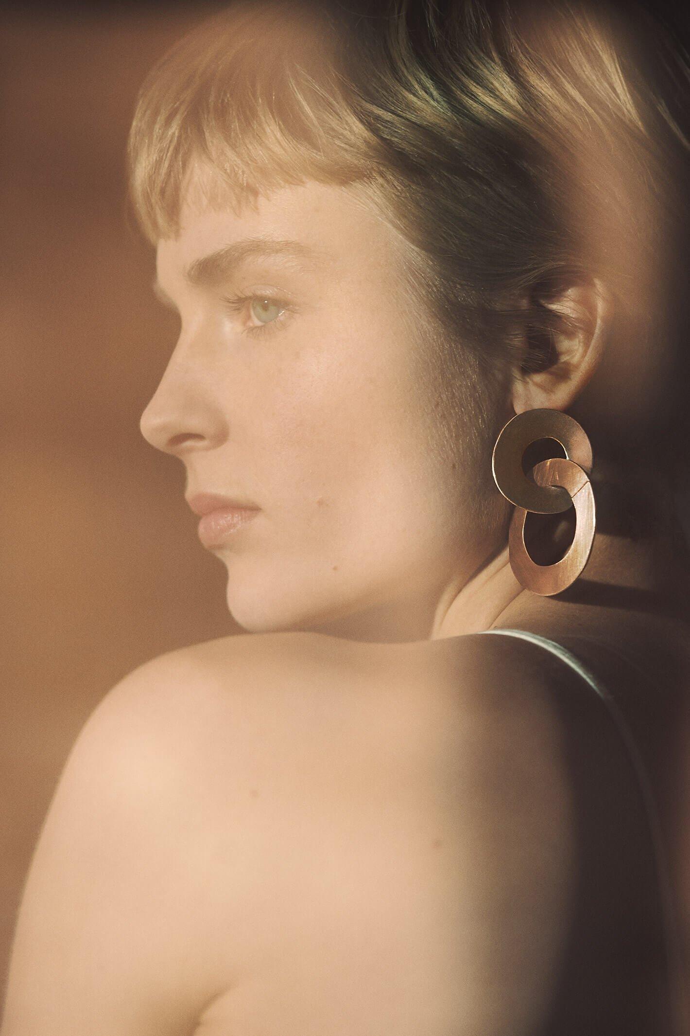 Modern Neutrals: John Lewis & Partners earrings and cami