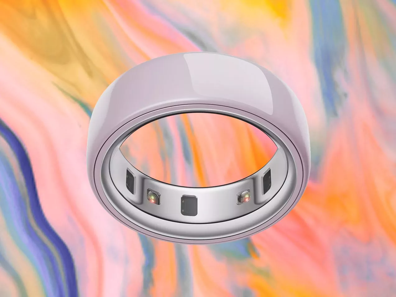 aura ring on a multicoloured mothers day creative background
