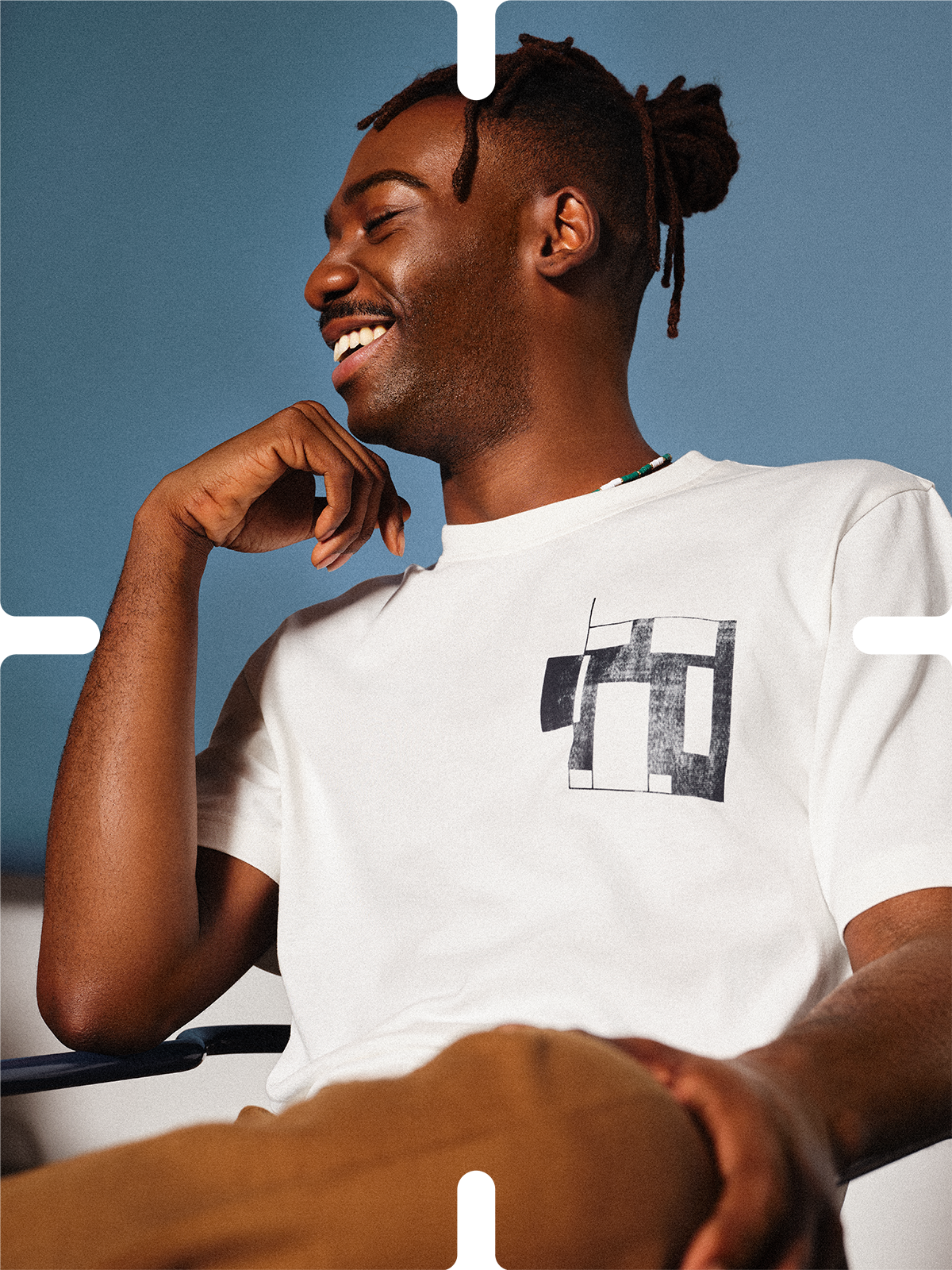 John Lewis Made by Care Rooms Cotton T-Shirt, Cloud Dancer £15.00