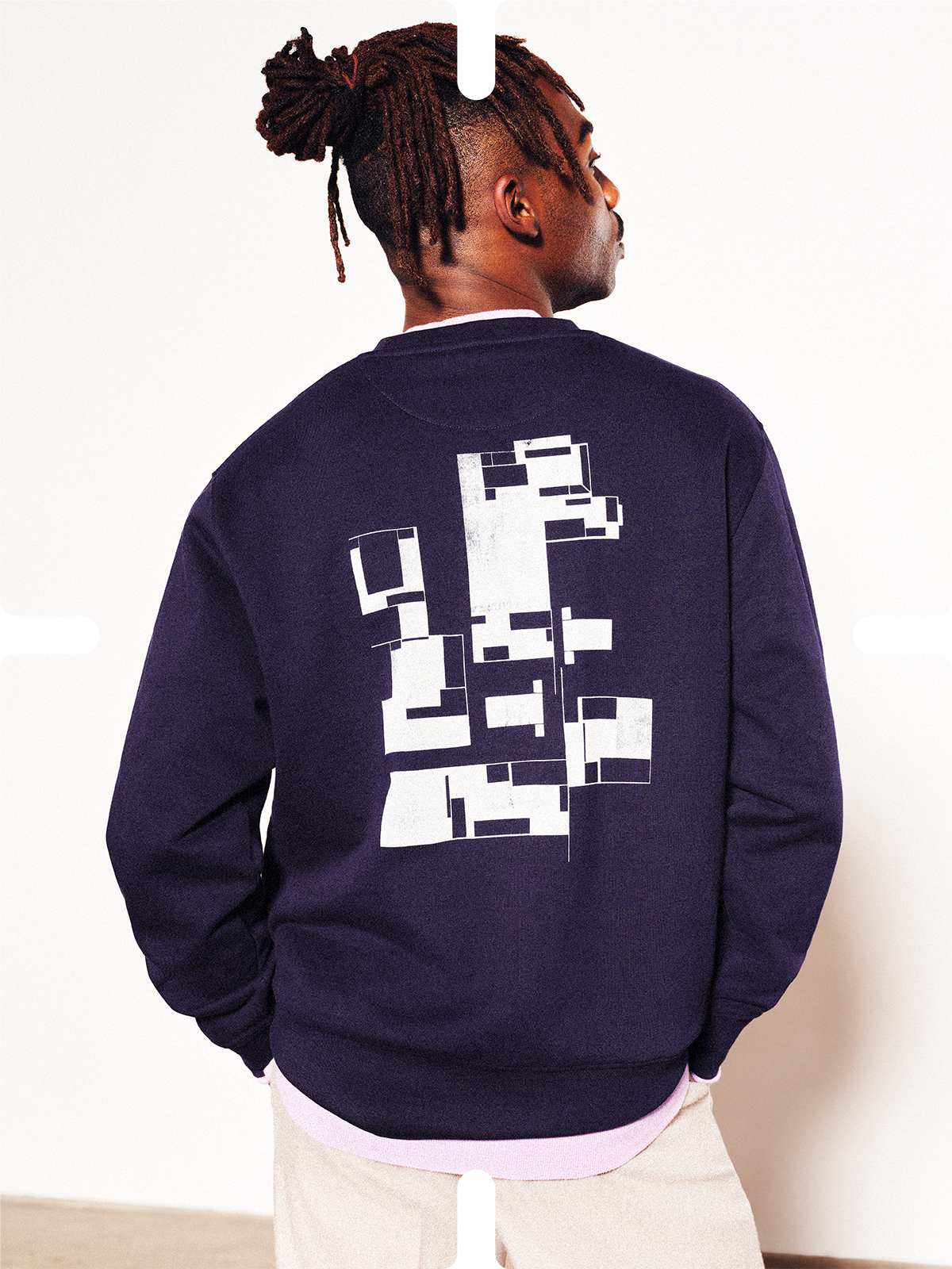 John Lewis Made by Care Rooms Cotton Sweatshirt, Baritone Blue £30.00