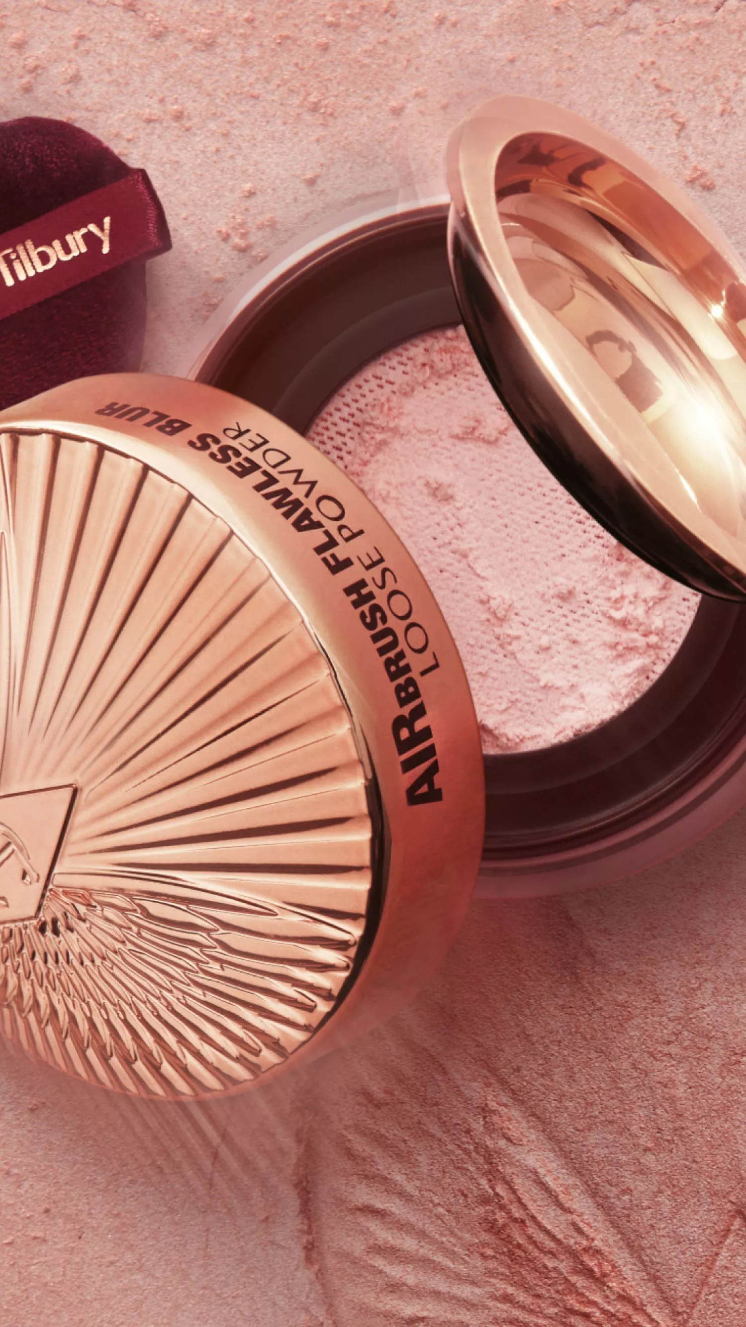 close up of charlottte tilbury makeup 