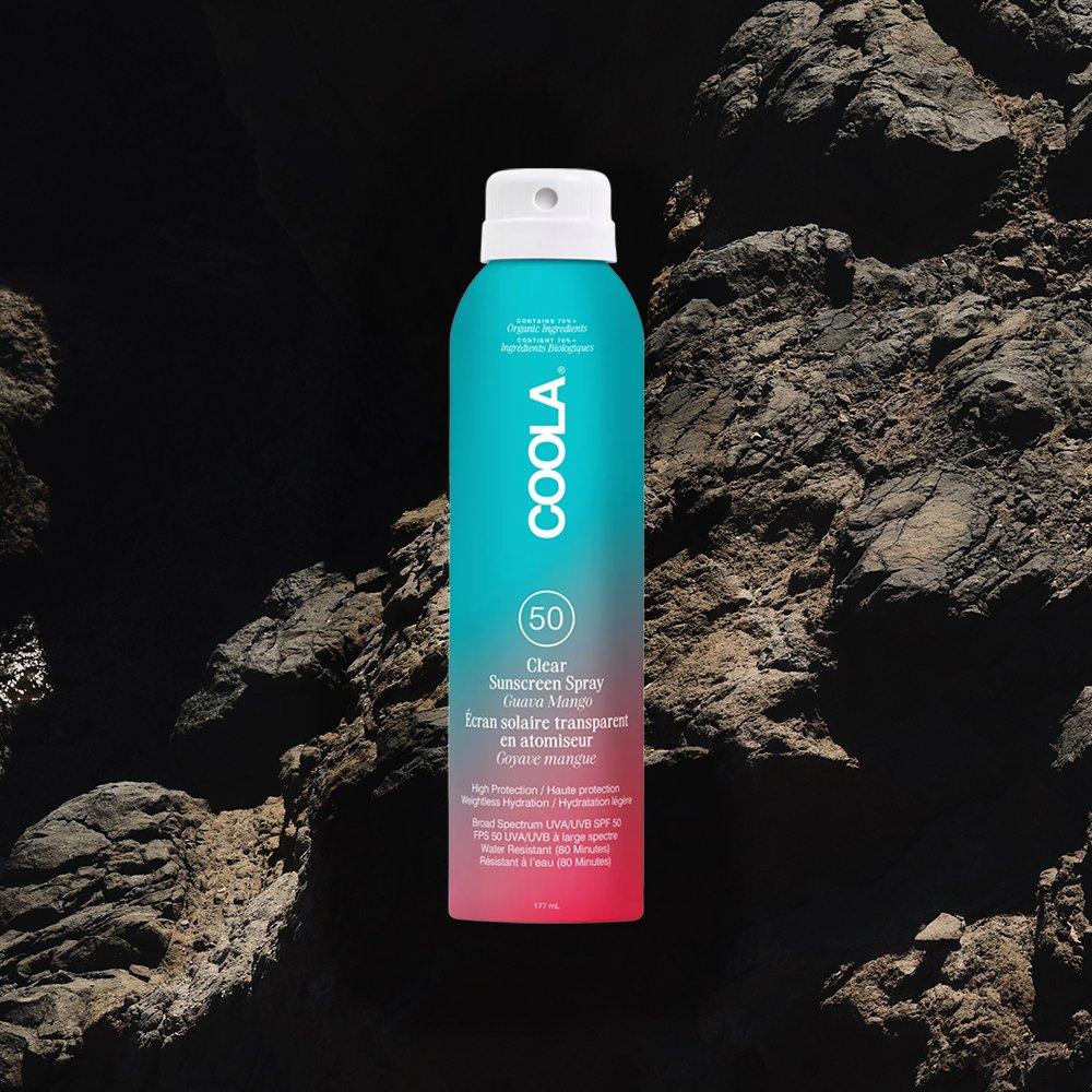 COOLA Clear Sunscreen Spray Guava Mango SPF 50