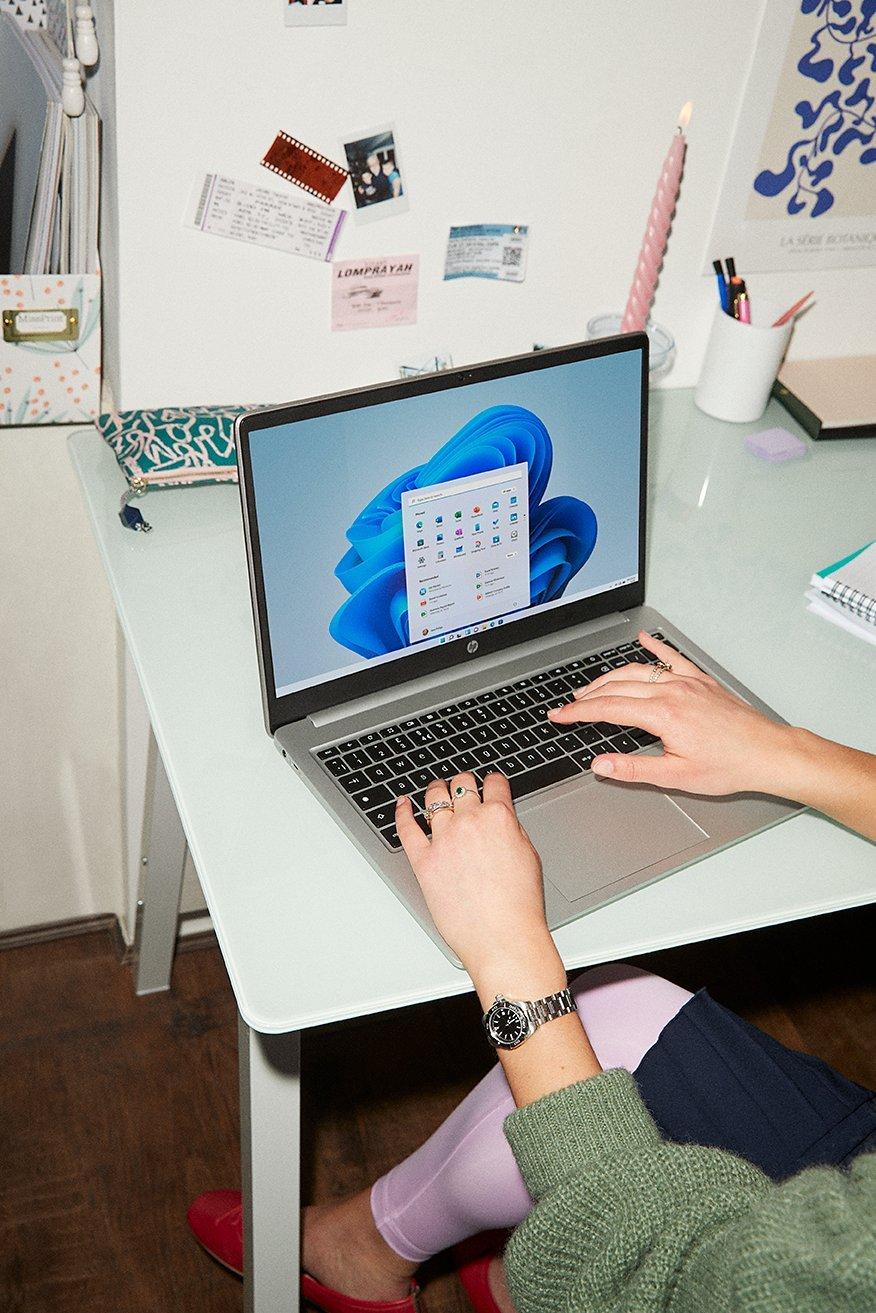 Image of a student on a laptop