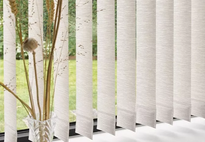 Cream vertical blinds