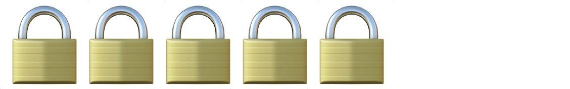 Padlock Emoji x 5