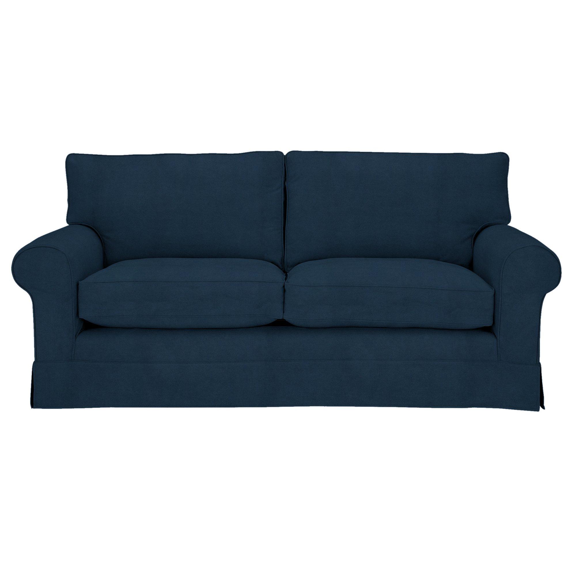 Padstow Range, John Lewis Easy Clean Plush Velvet Fabric, Navy, Price Band B