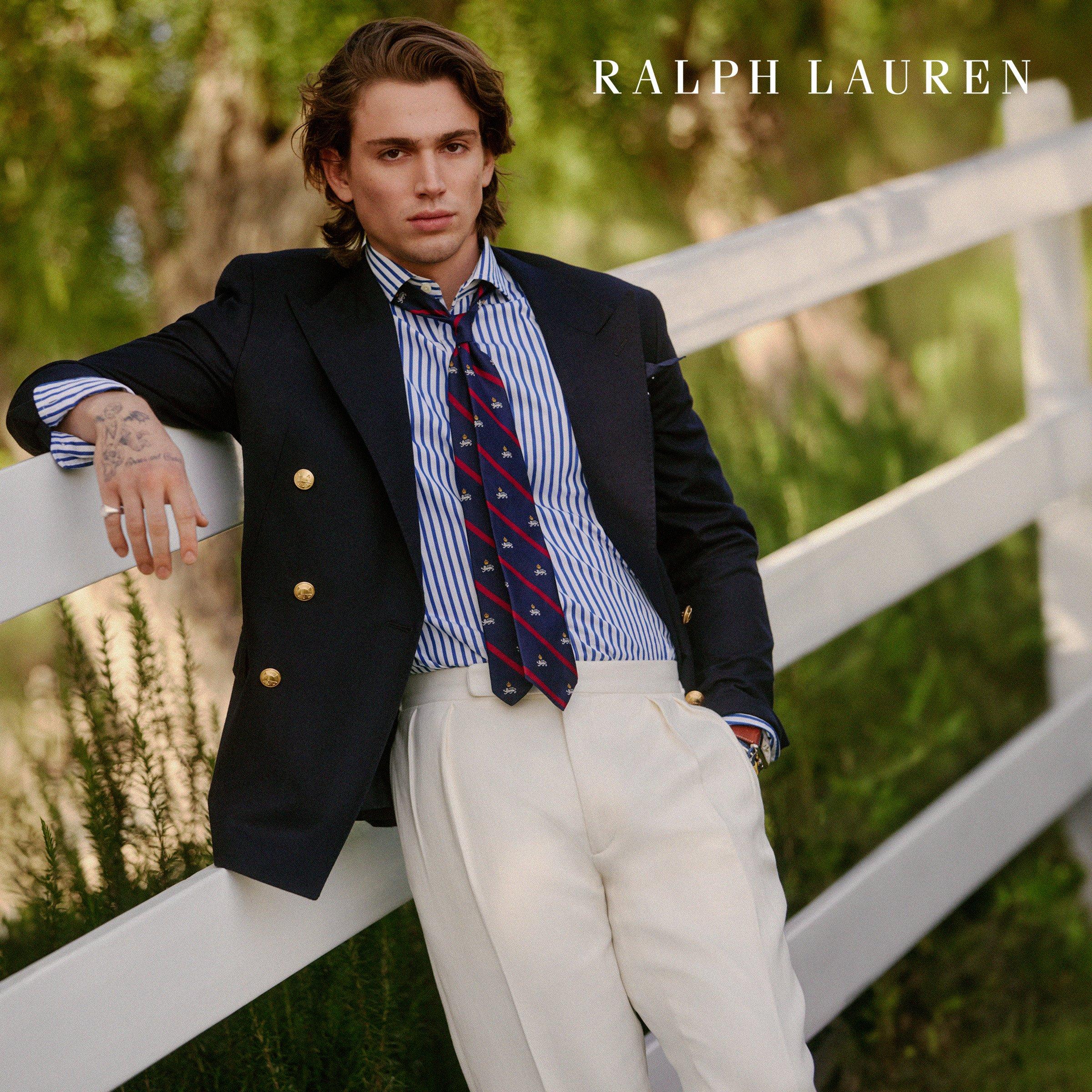 men standing wearing ralph lauren brands cloths and accessories