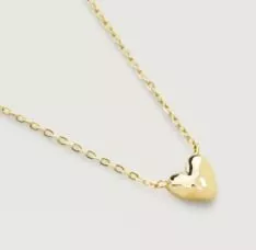 14ct Mini Heart Chain Necklace, Gold