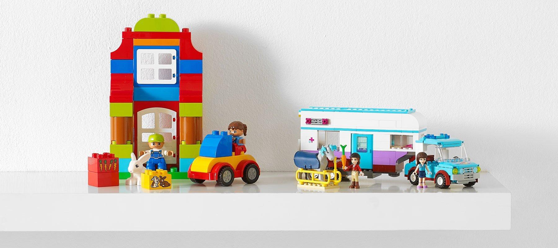 toys on a shelf