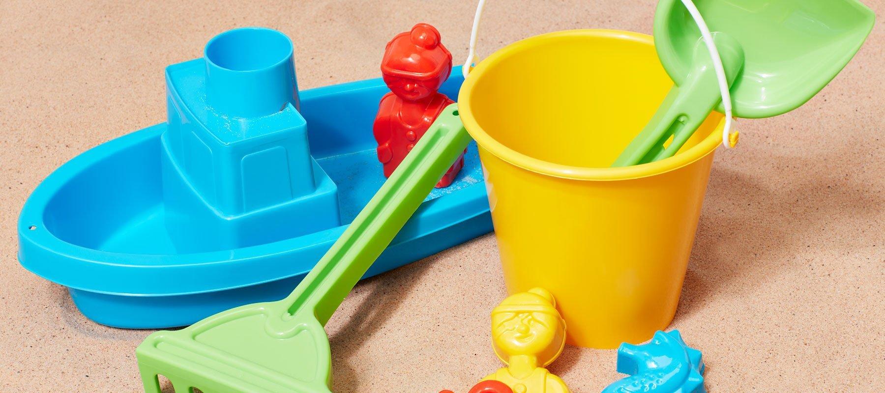 toys and sand