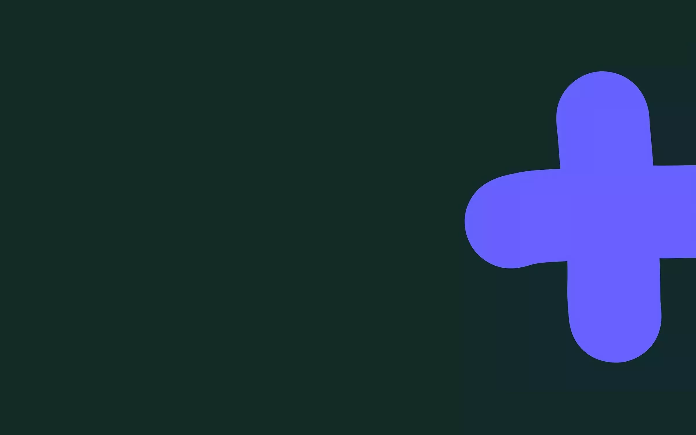 Green background with purple plus sign