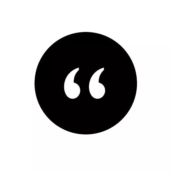 Quotation mark logo
