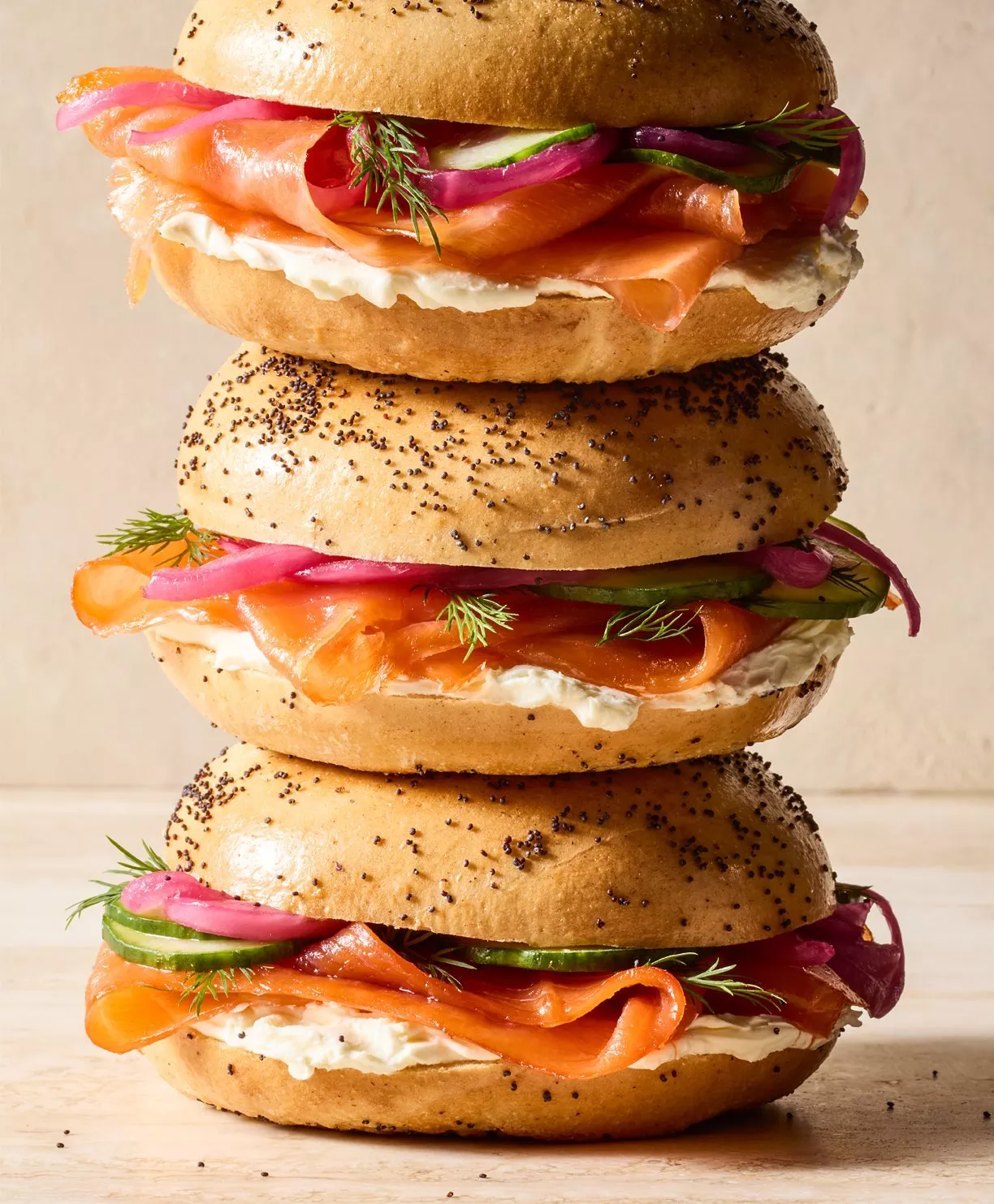 smoked salmon bagels
