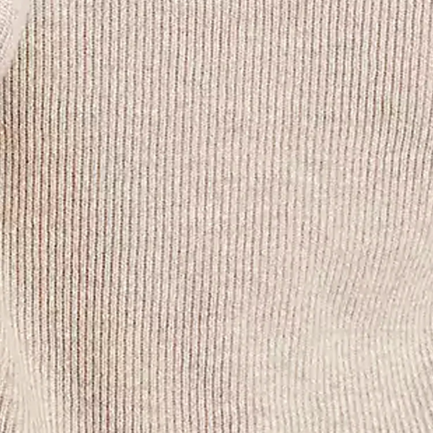 Close-up of beige woven fabric texture with fine vertical stripes