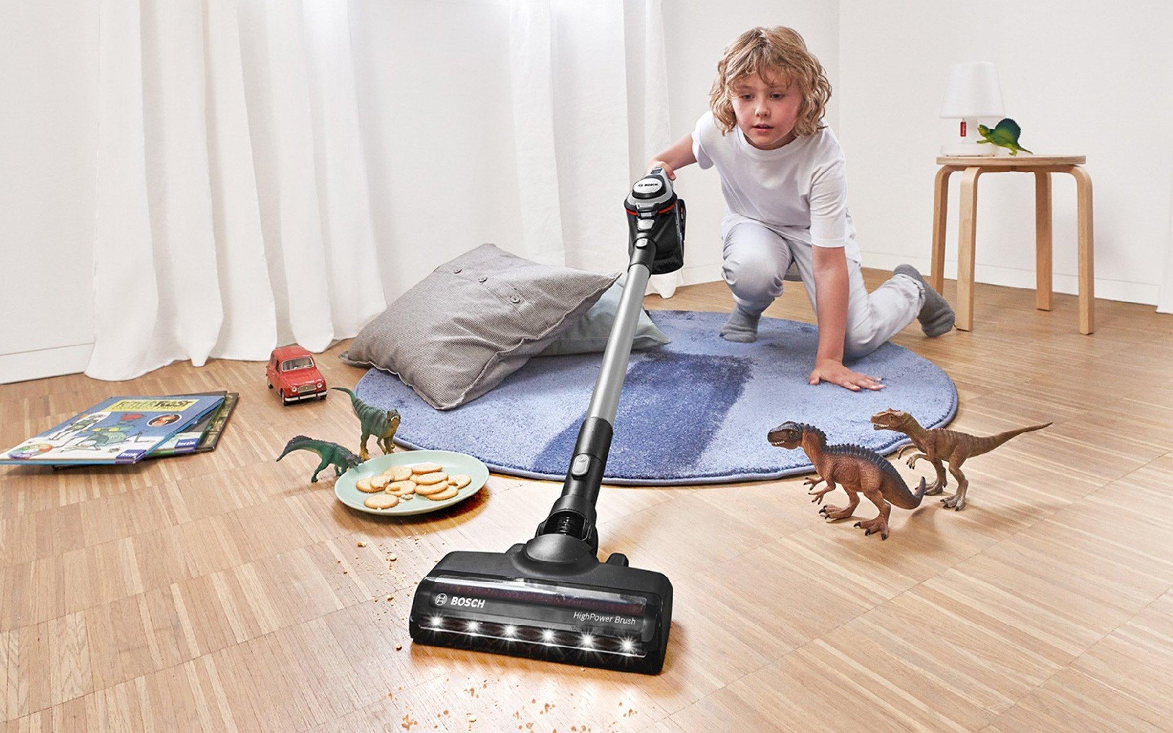Bosch BCS8224GB Unlimited 8 Cordless Vacuum Cleaner, Silver