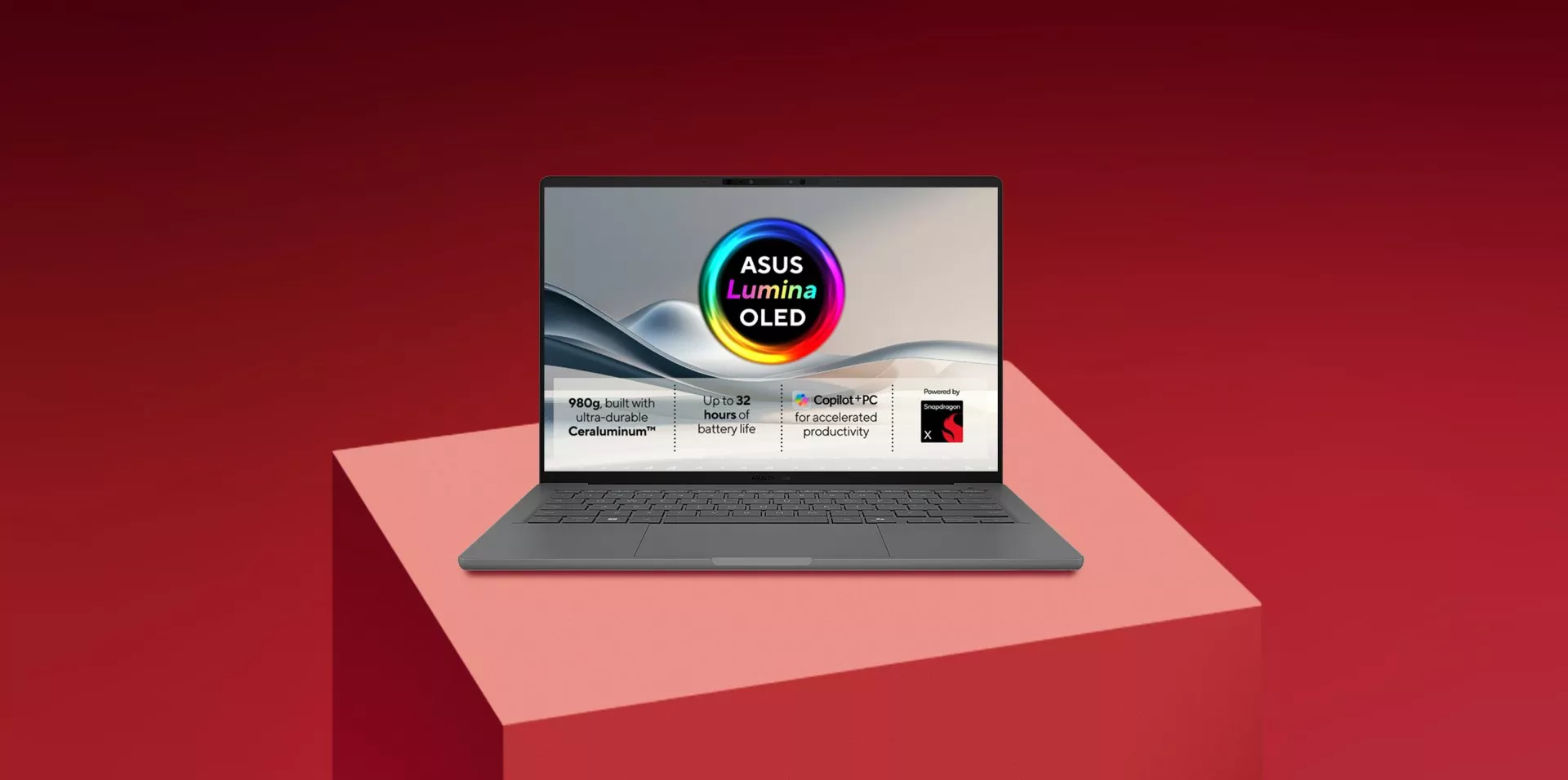 Grey Zenbook A14 Copilot+ Laptop