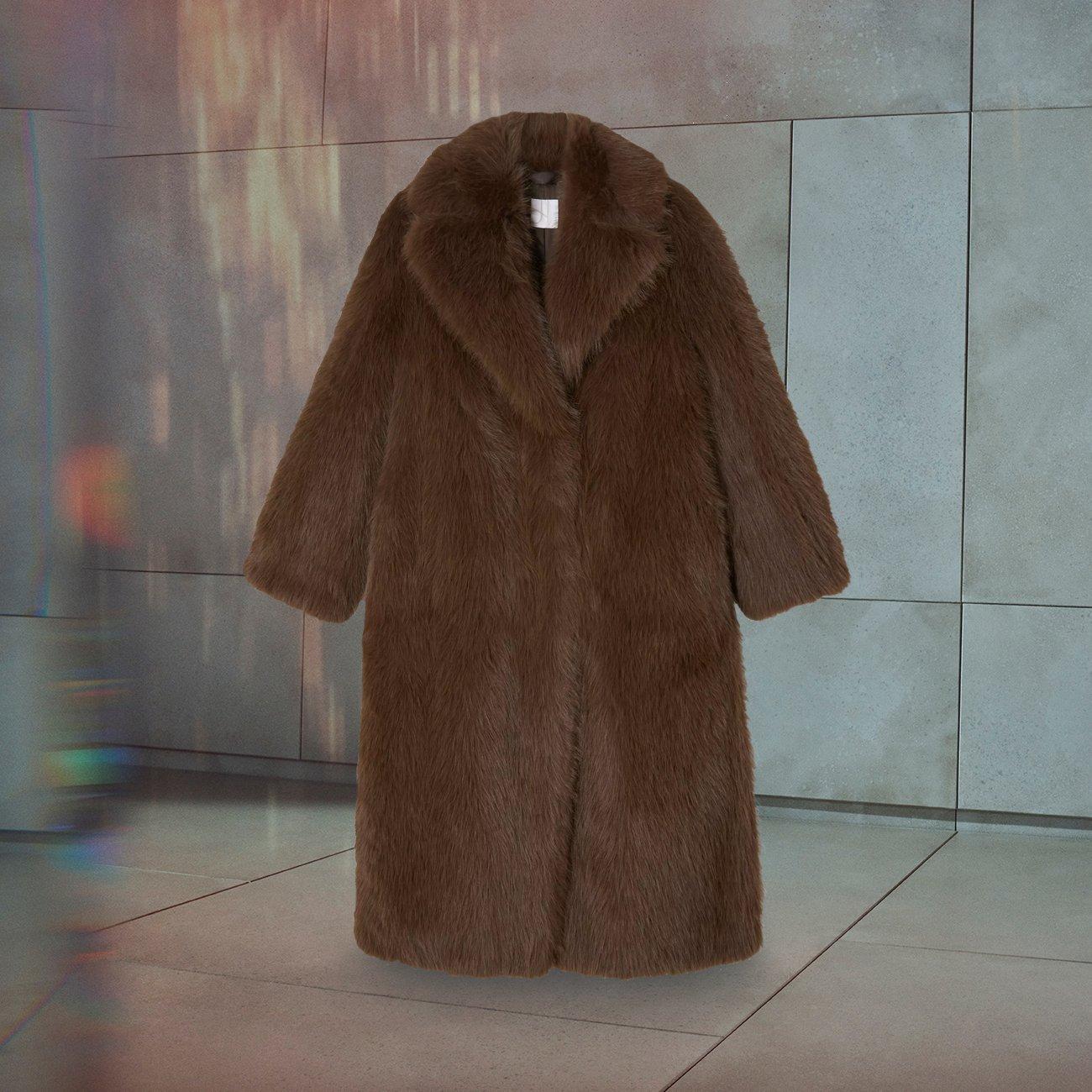 John Lewis Long Faux Fur Coat