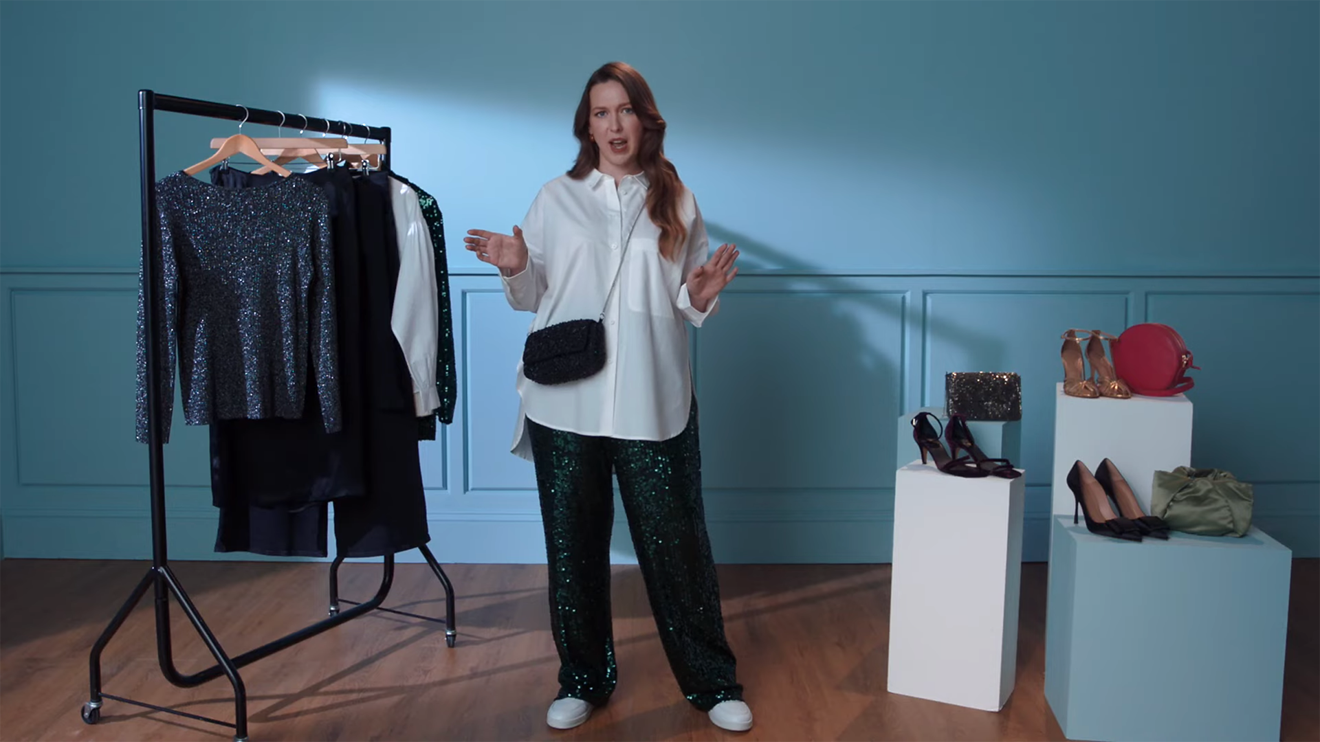 5 ways to wear a sequined suit with Charlie Gowans-Eglinton