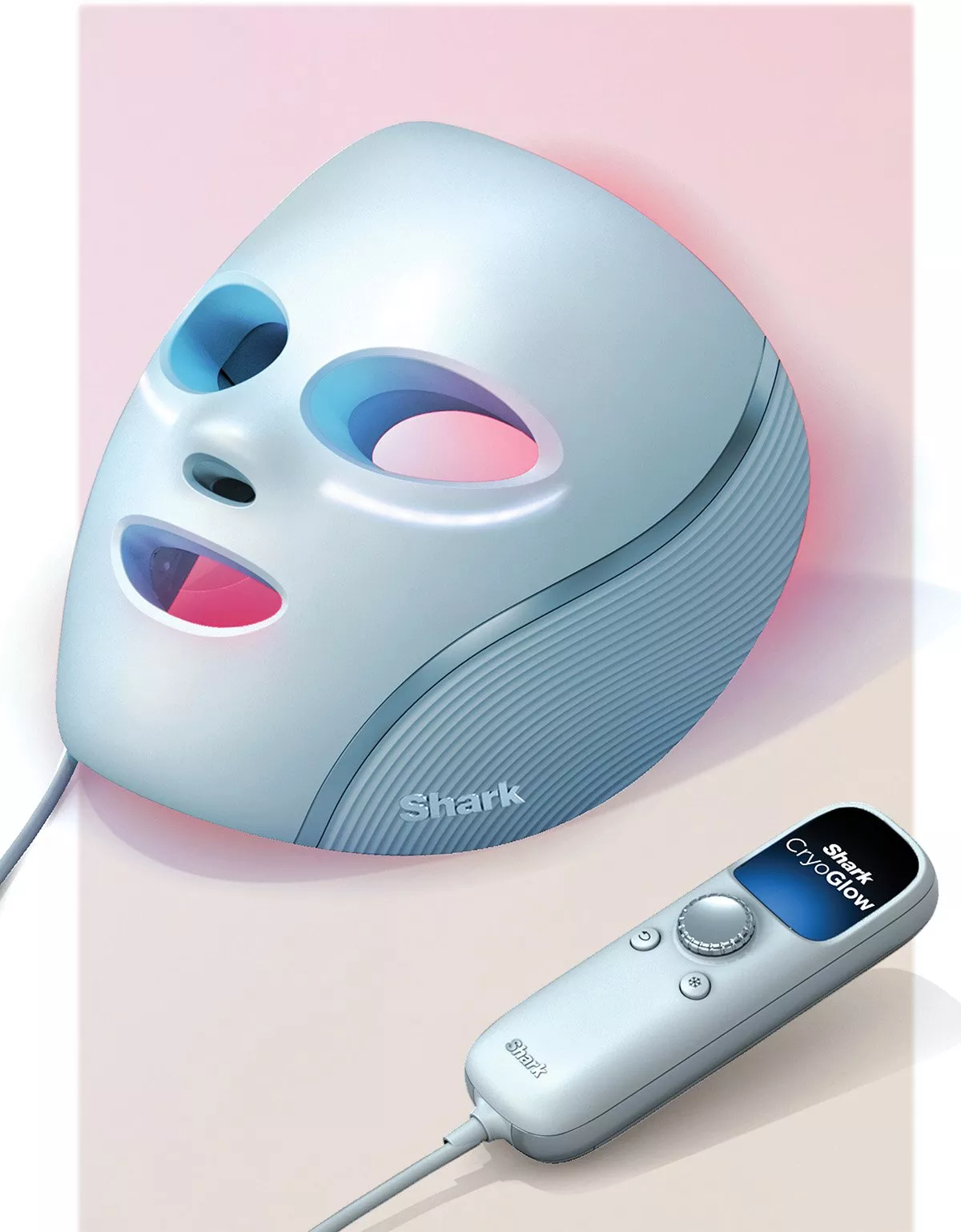 illustration of Shark’s CryoGlow LED Light Therapy Mask