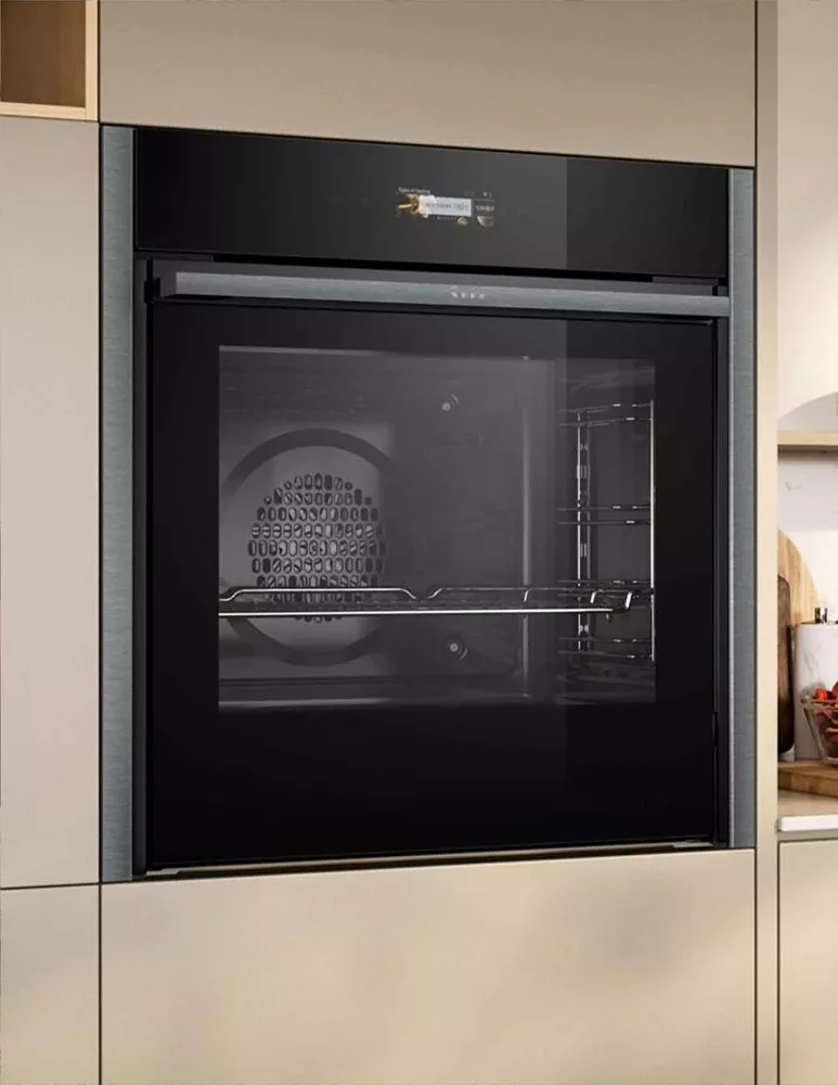 Built in oven in kitchen setting