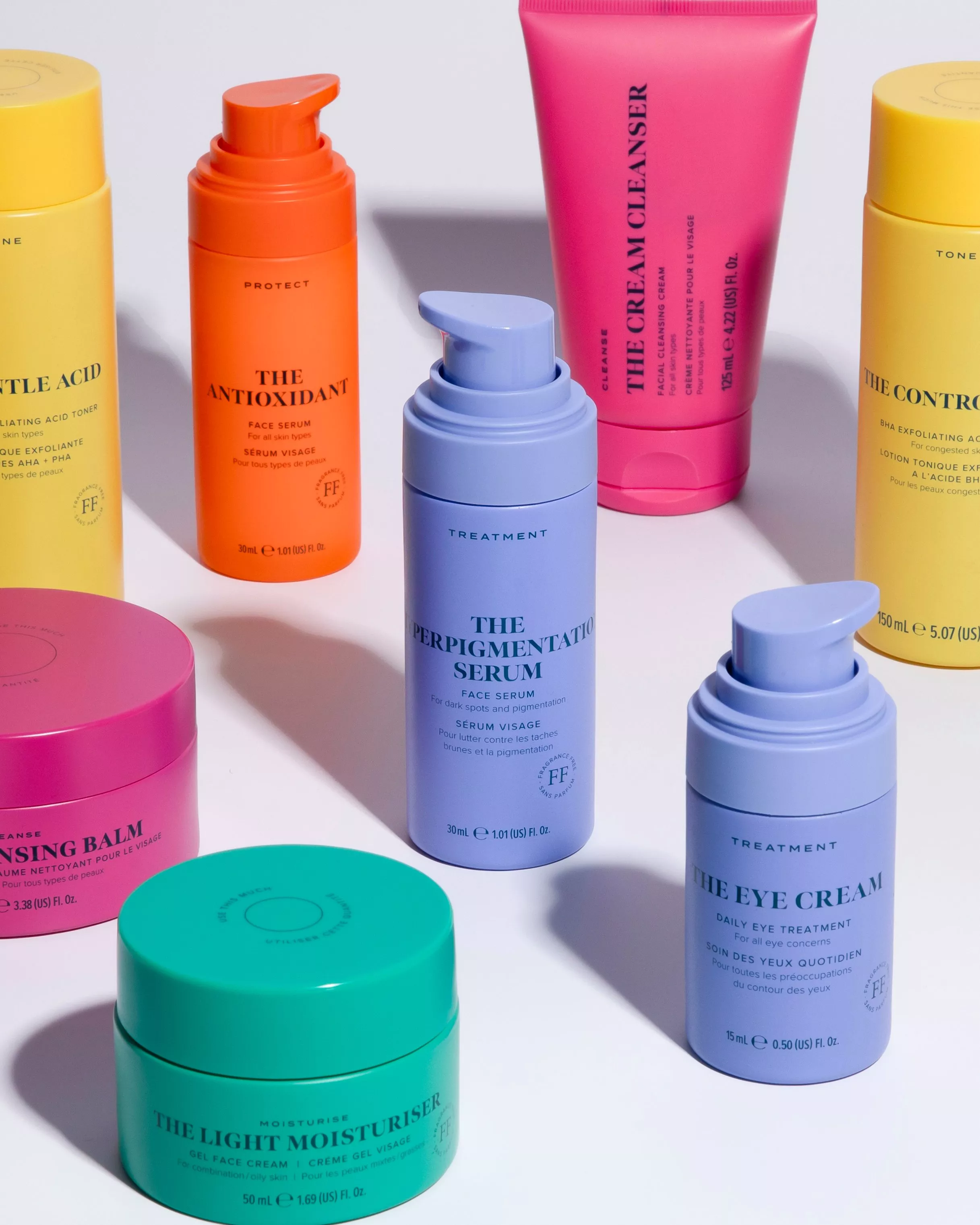 A selection of beauty and makeup products