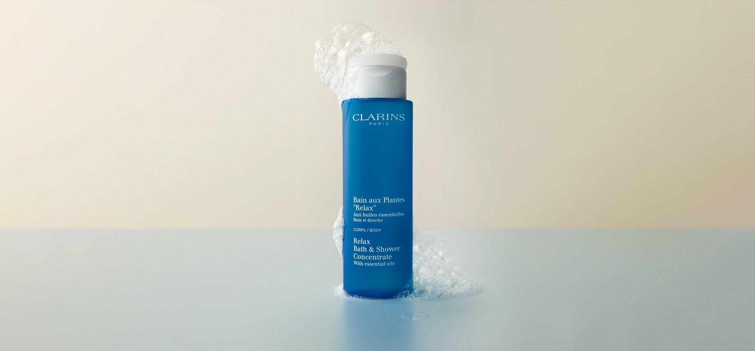 Image of a Clarins bottle