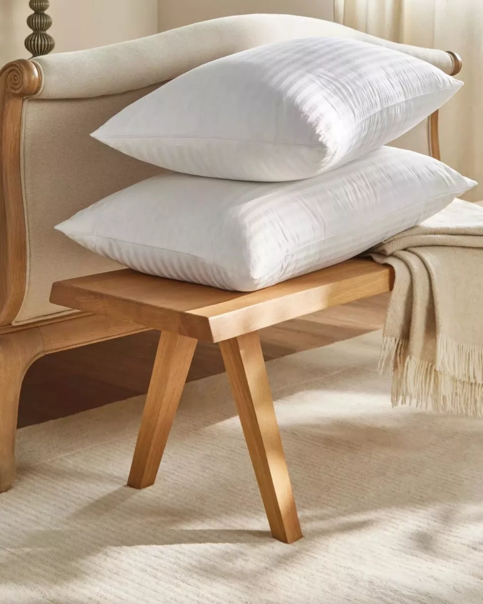 pillow on a bed