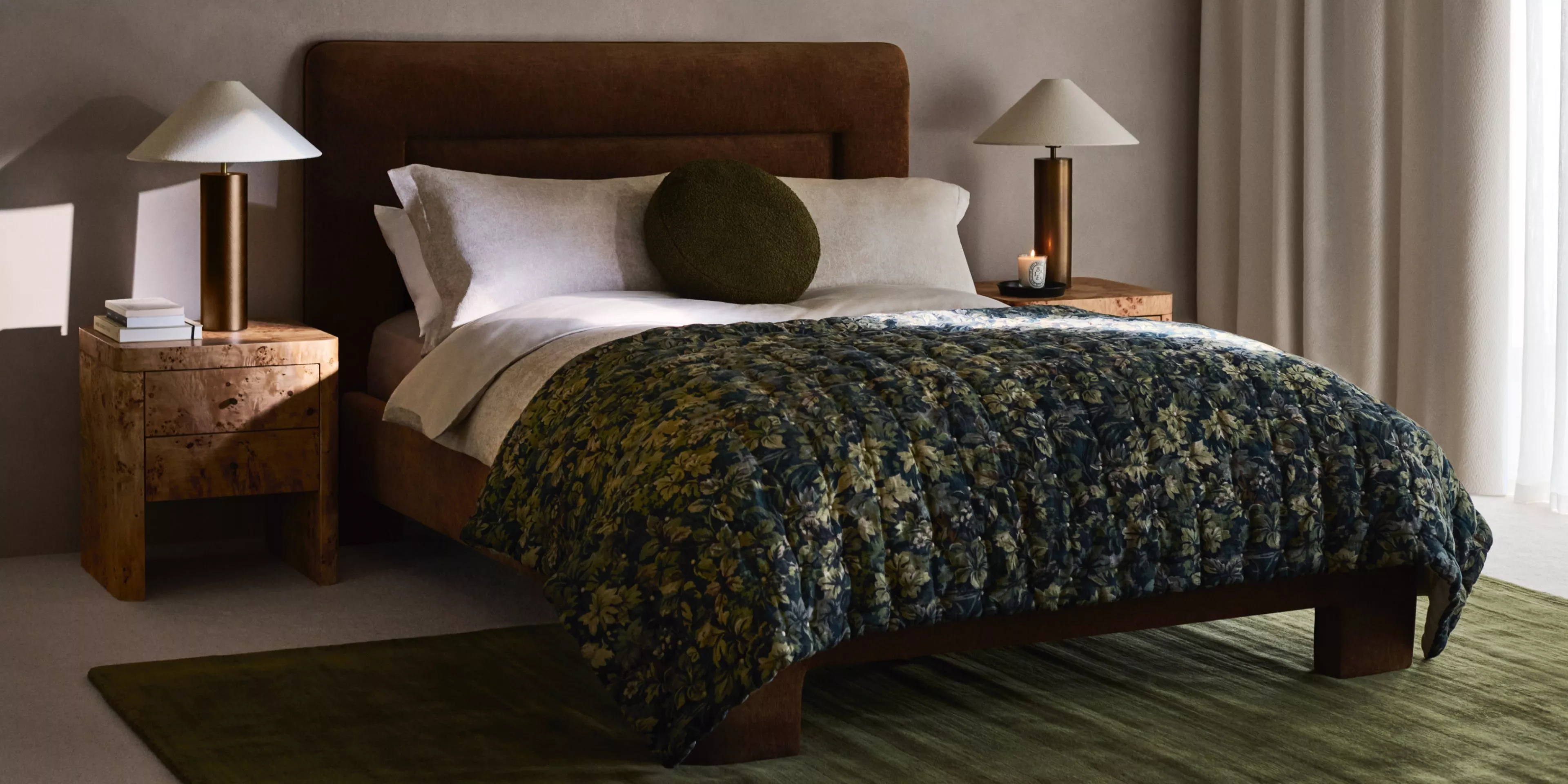 women amongst bedding