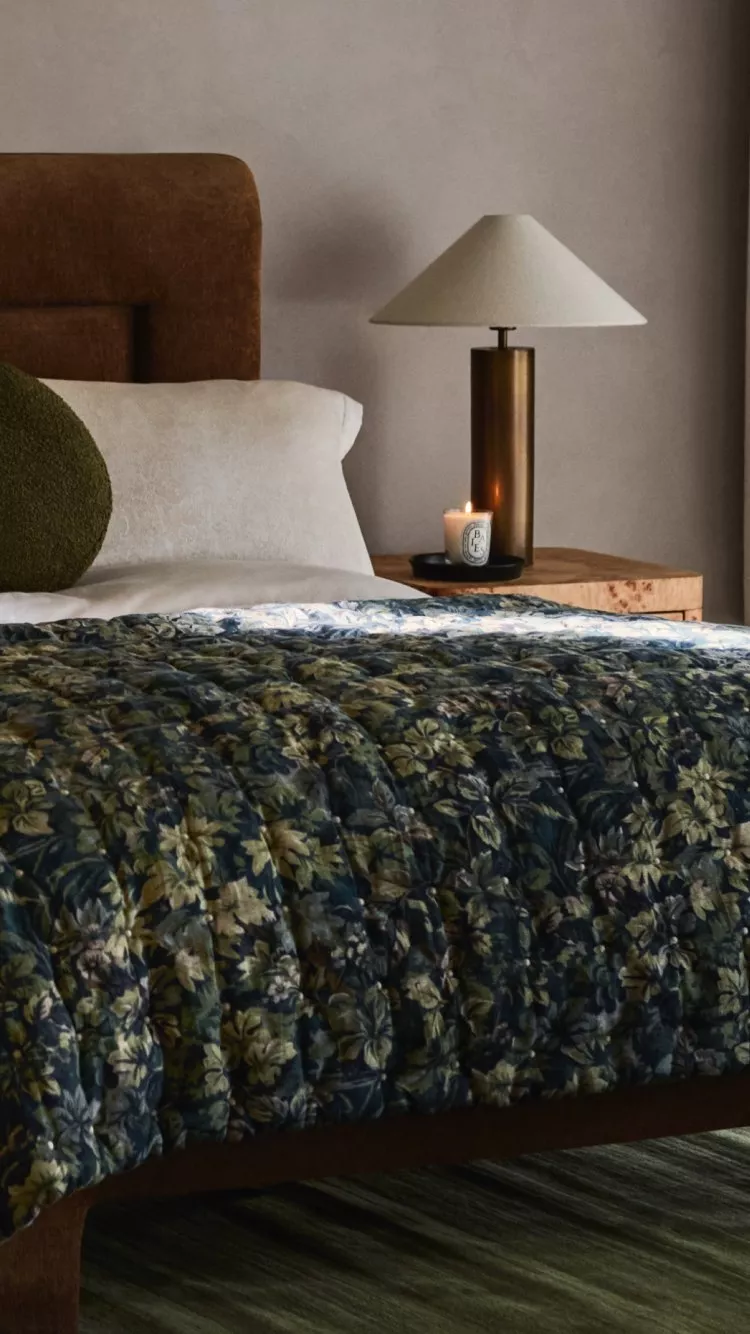 women amongst bedding