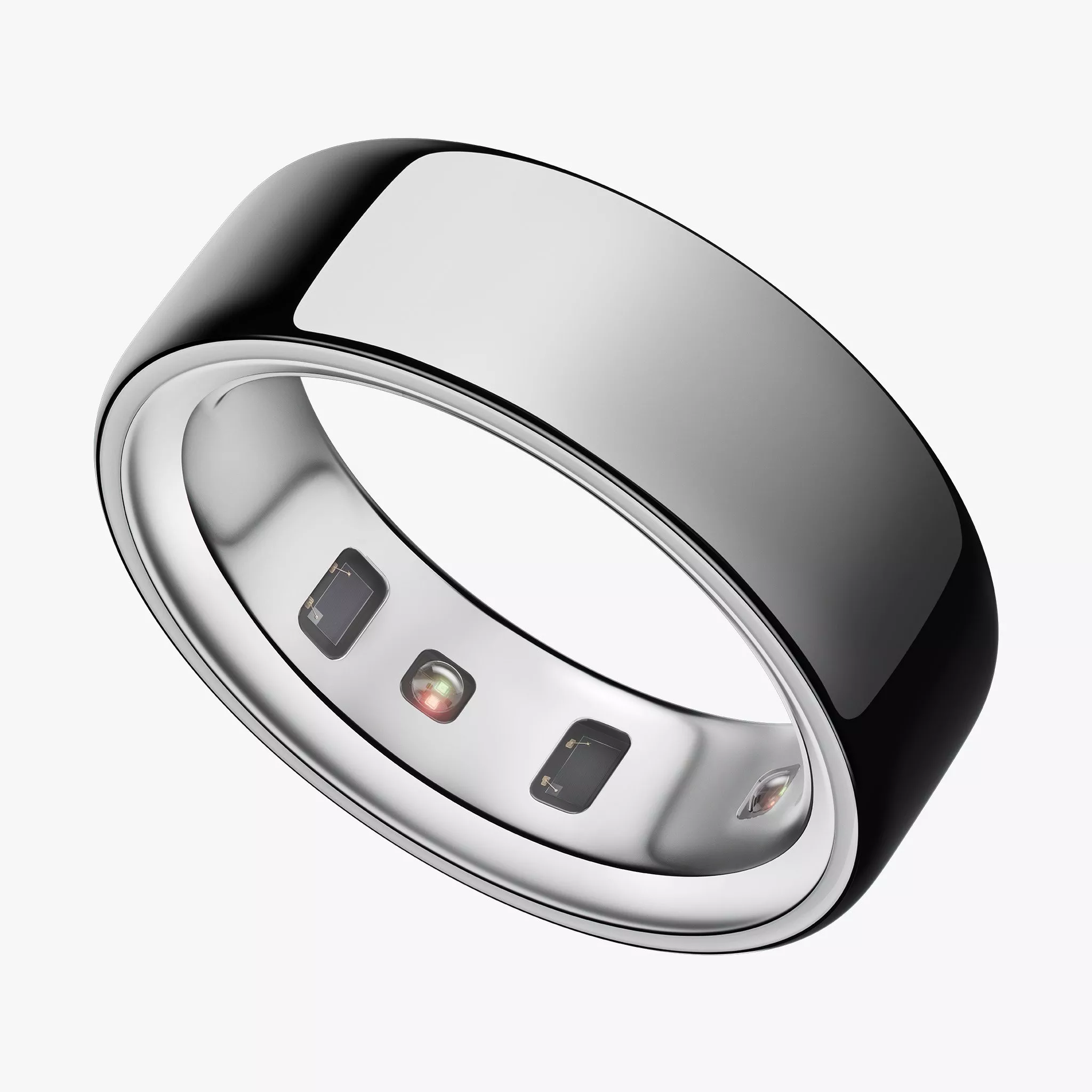 Silver smart ring 