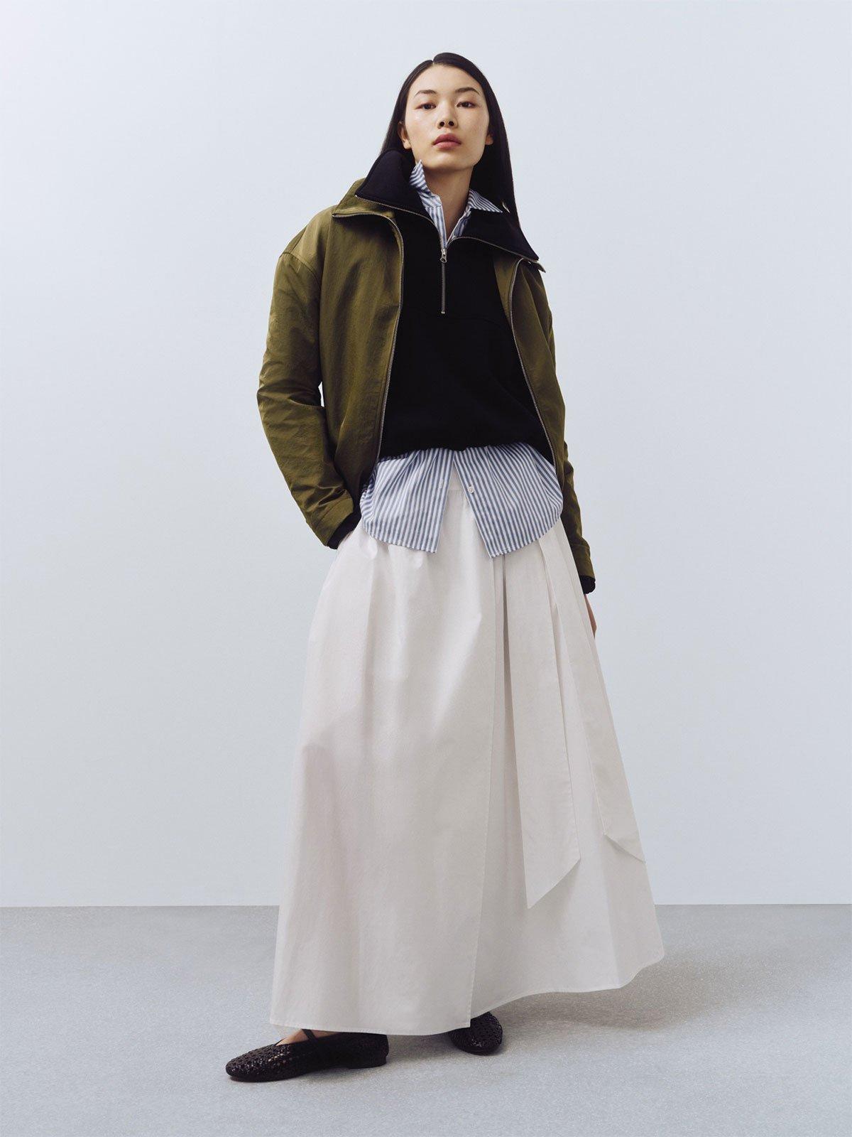 John Lewis Oversized Cotton Twill Military Jacket, Khaki £109