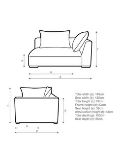 John Lewis Tokyo RHF Grand Modular Arm Unit - view 2, 