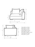 John Lewis Tokyo RHF Large Modular Arm Unit
