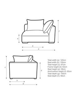 John Lewis Tokyo RHF Large Modular Arm Unit - view 2, 