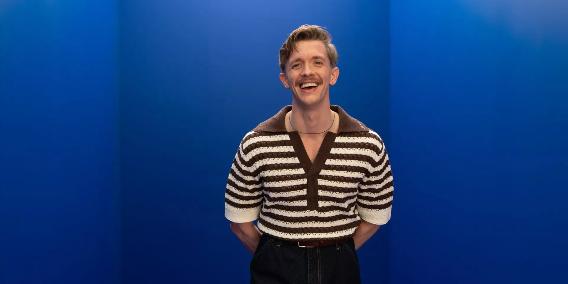 John Lewis Presents To: Me From: Me podcast artwork with Stephen Libby smiling against a blue background