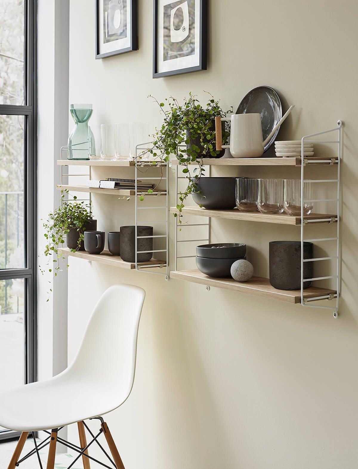String kitchen shelving